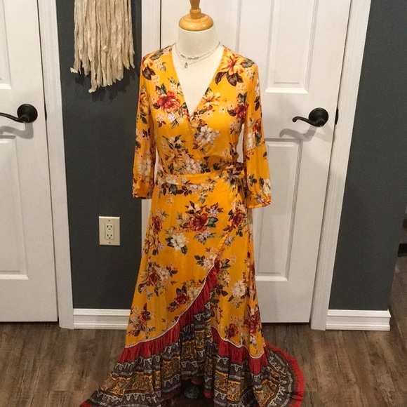 FARM Rio Dresses & Skirts - Georgous long floral wrap dress. NWT from Farmrio